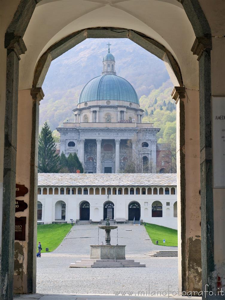 Biella (Italy) - View towards the upper courtyard of the Sanctuary of Oropa through the Royal Door